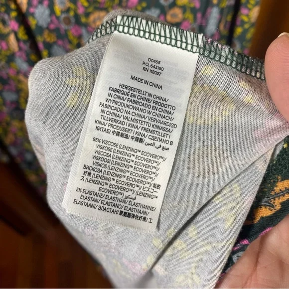 Boden Jersey Midi Tea Dress Chatsworth Green, Lotus Petal - Size 16/18 Regular - Picture 10 of 13